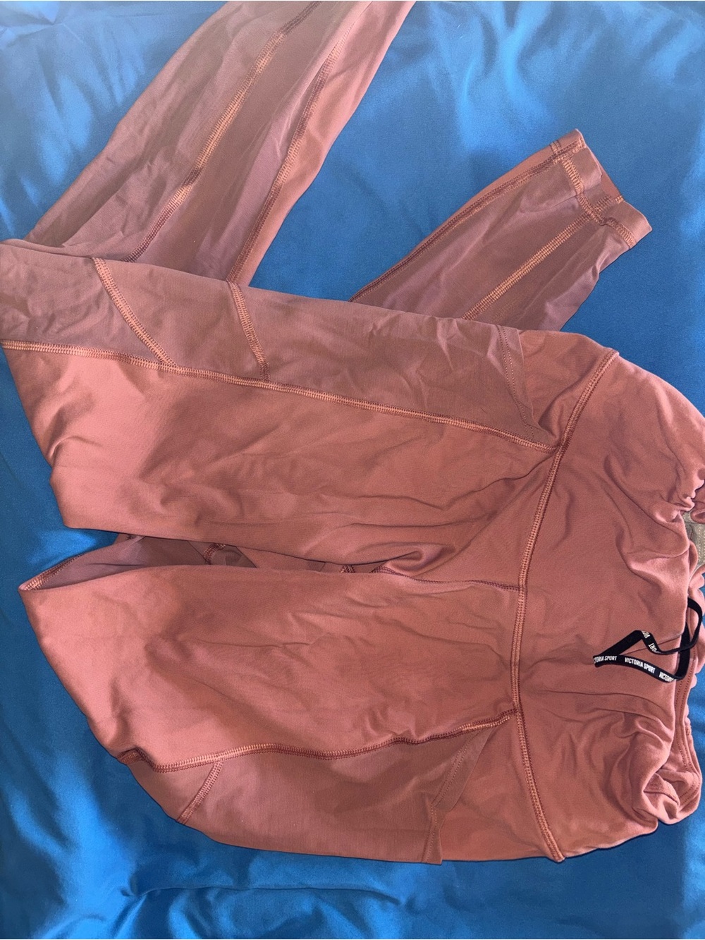 Victoria Sport Dusty Rose Active Leggings with Branded Drawcord